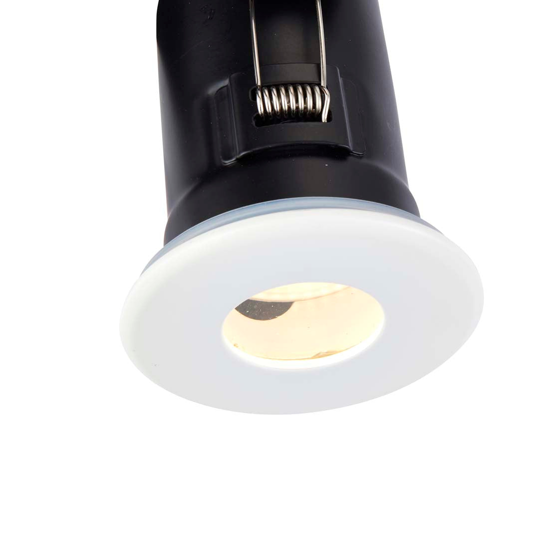 Shield Shower White Downlighter Firerated IP65