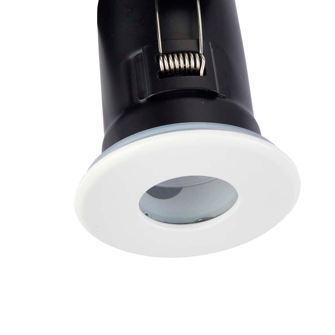 Shield Shower White Downlighter Firerated IP65