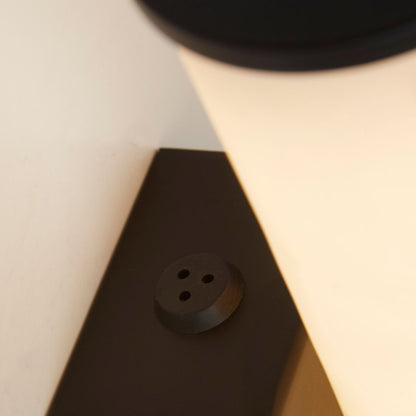 Wales Matte Black and Marble LED Wall Light