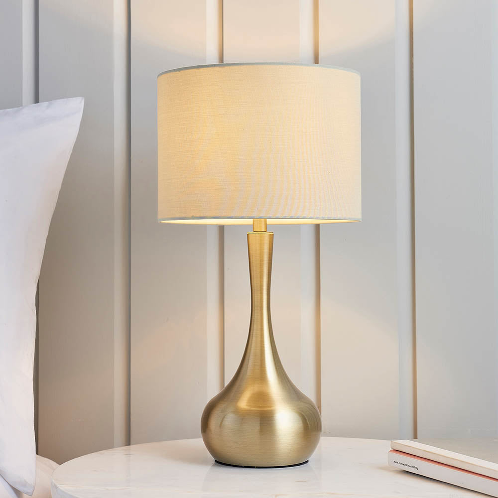 Piccadilly 1 Light Table Lamp Brass
