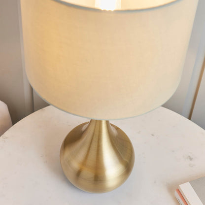 Piccadilly 1 Light Table Lamp Brass