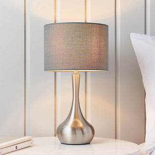 Piccadilly 1 Light Table Lamp Nickel