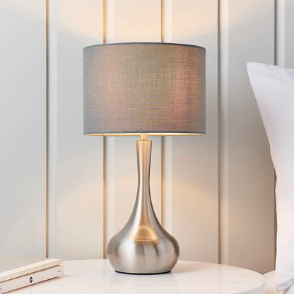 Piccadilly 1 Light Table Lamp Nickel
