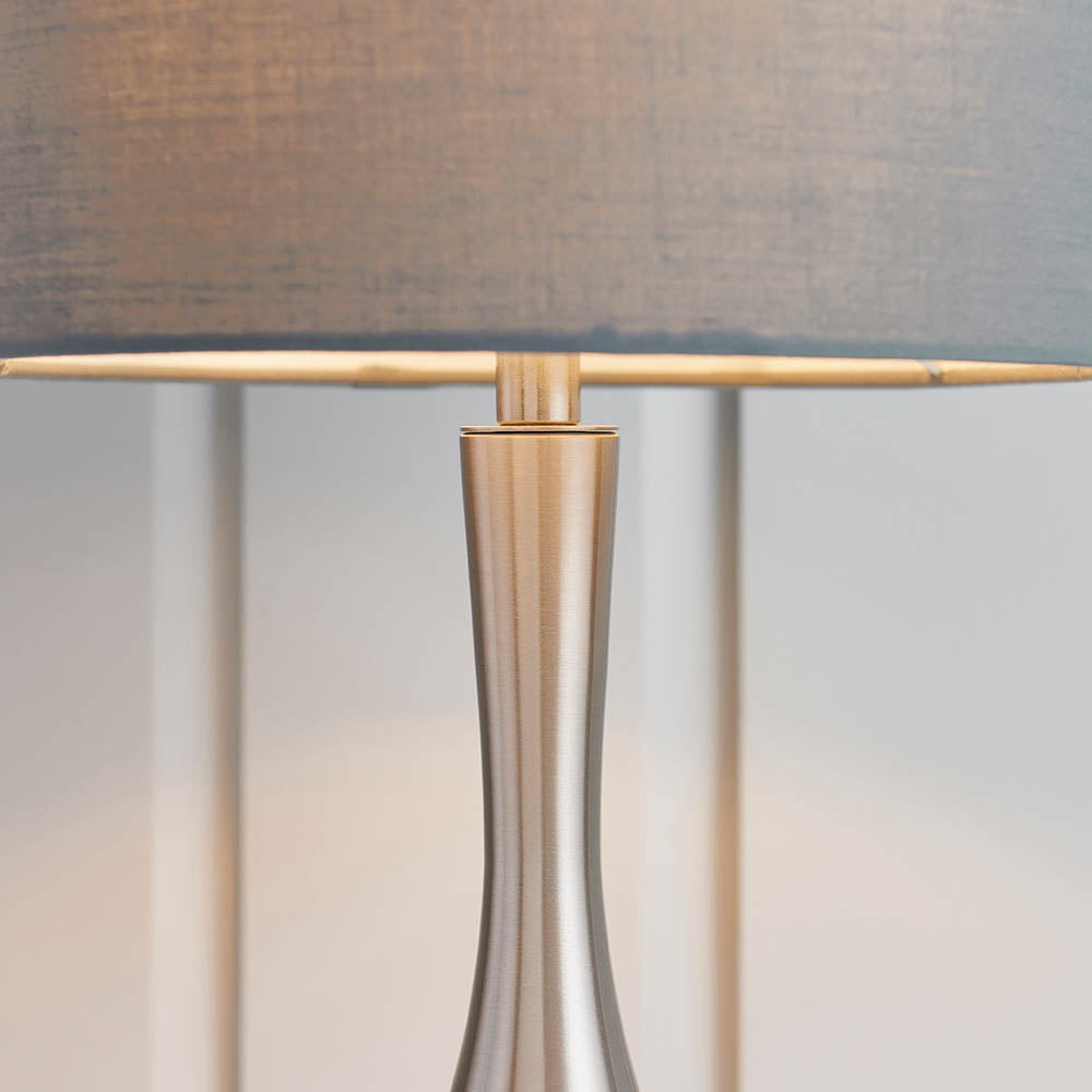 Piccadilly 1 Light Table Lamp Nickel