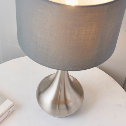 Piccadilly 1 Light Table Lamp Nickel