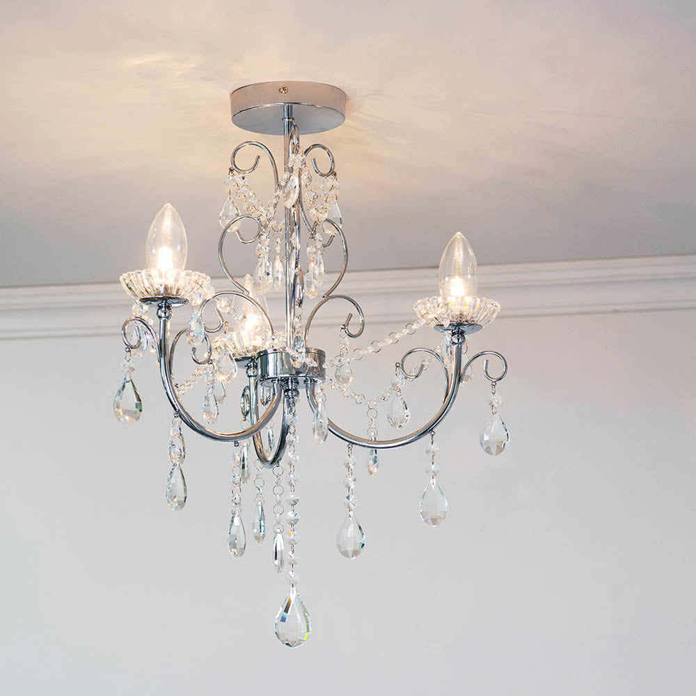 Tabitha 3 Light Semi Flush
