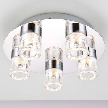 Imperial Polished Chrome Bathroom LED Ceiling Light