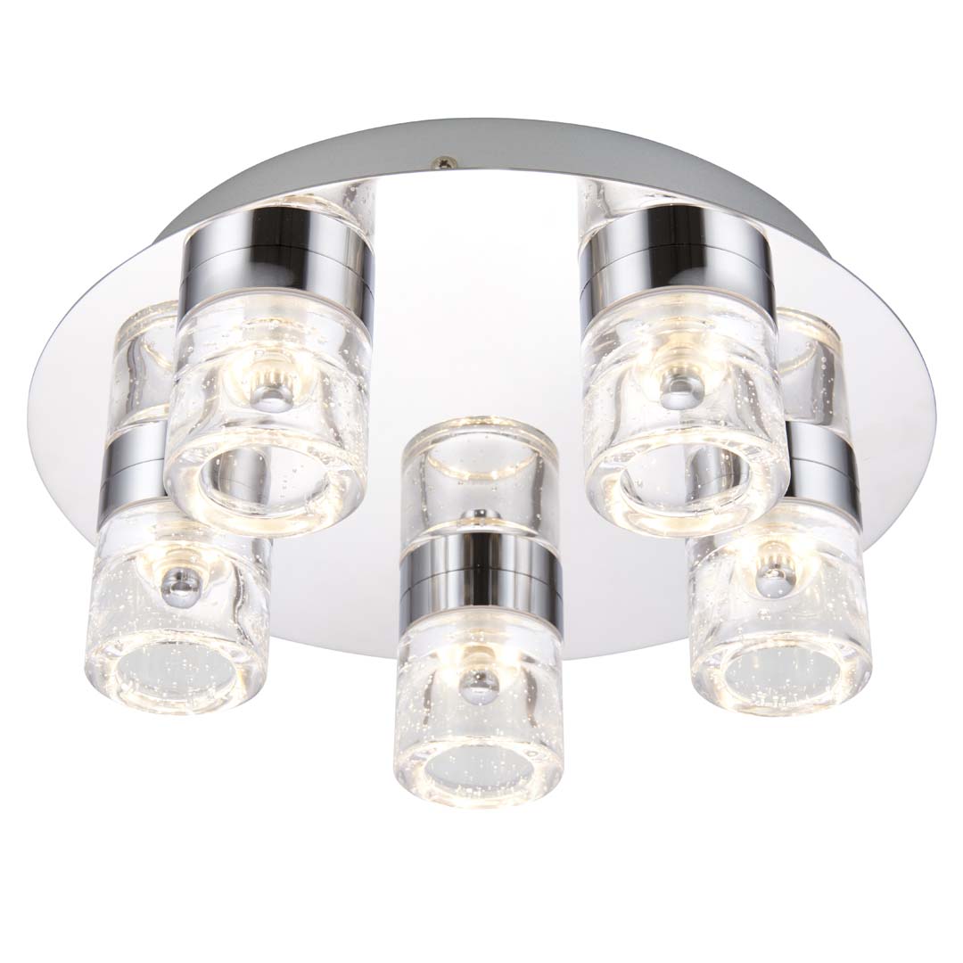 Imperial Polished Chrome Bathroom LED Ceiling Light