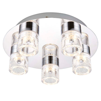 Imperial Polished Chrome Bathroom LED Ceiling Light