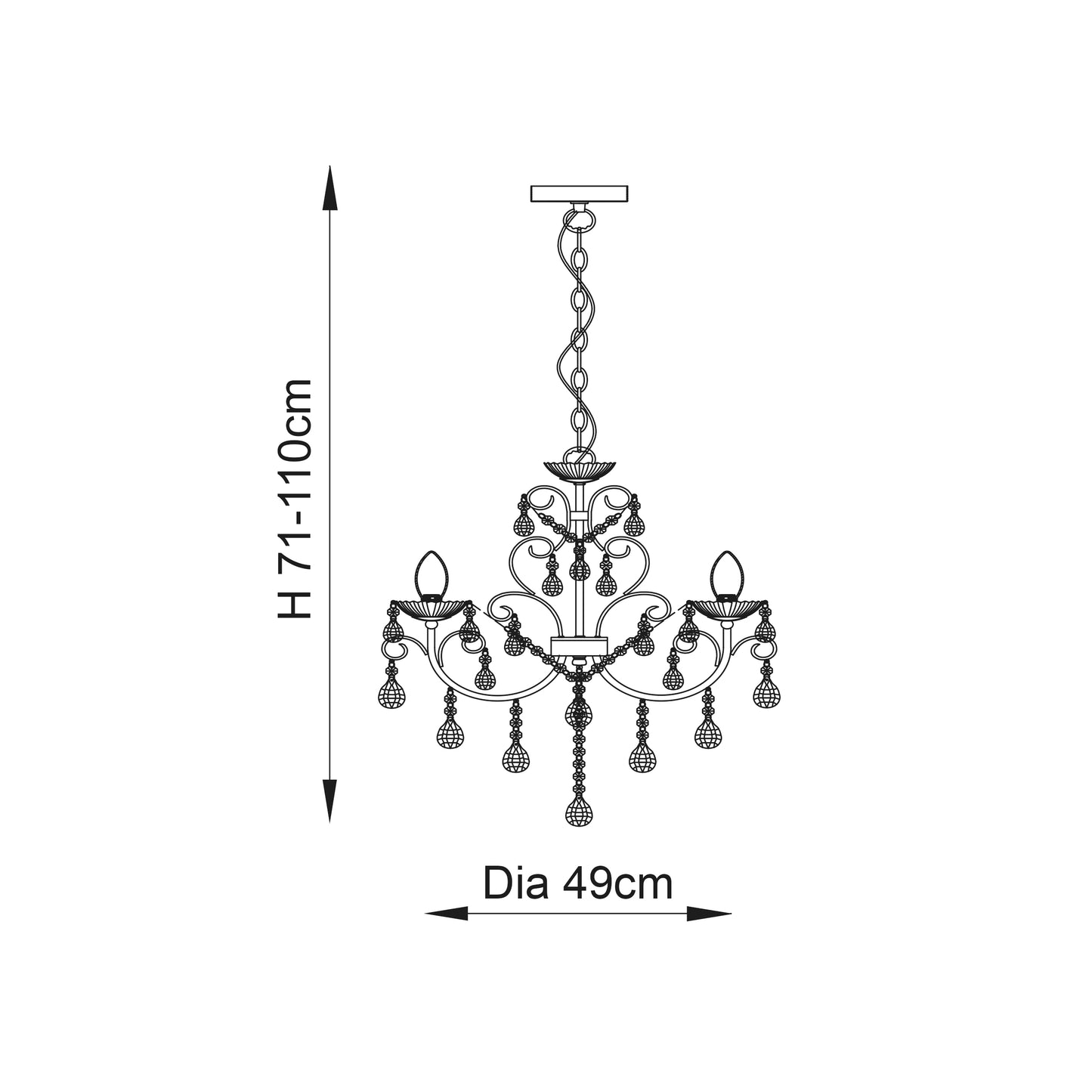 Tabitha 5 Light Pendant