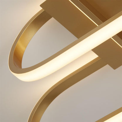 Clip Gold LED Flush Ceiling Light