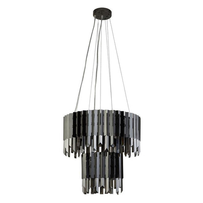 Rotunda 9 Light Smoked Glass Pendant Ceiling Light