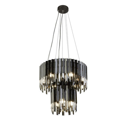 Rotunda 9 Light Smoked Glass Pendant Ceiling Light