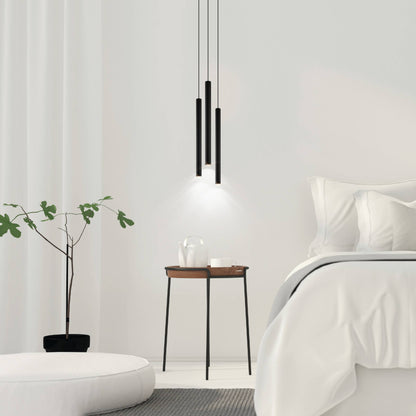 Tortoreto LED Large Black Pendant