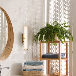 Clamp Gold IP44 LED Wall Light Small