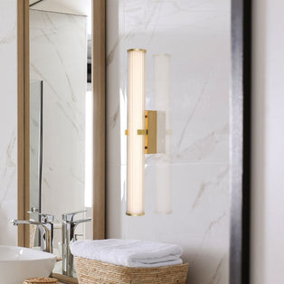 Clamp Gold IP44 LED Wall Light Large