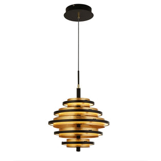 Hive 5 Light Black & Gold LED Pendant Ceiling Light