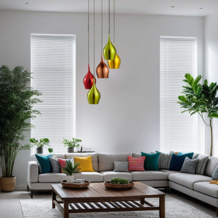 Vibrant 5 Light Cluster Pendant Ceiling Light