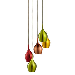 Vibrant 5 Light Cluster Pendant Ceiling Light