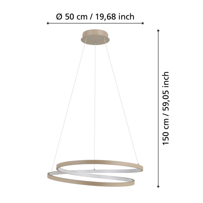 Ruotale Natural LED Ceiling Pendant
