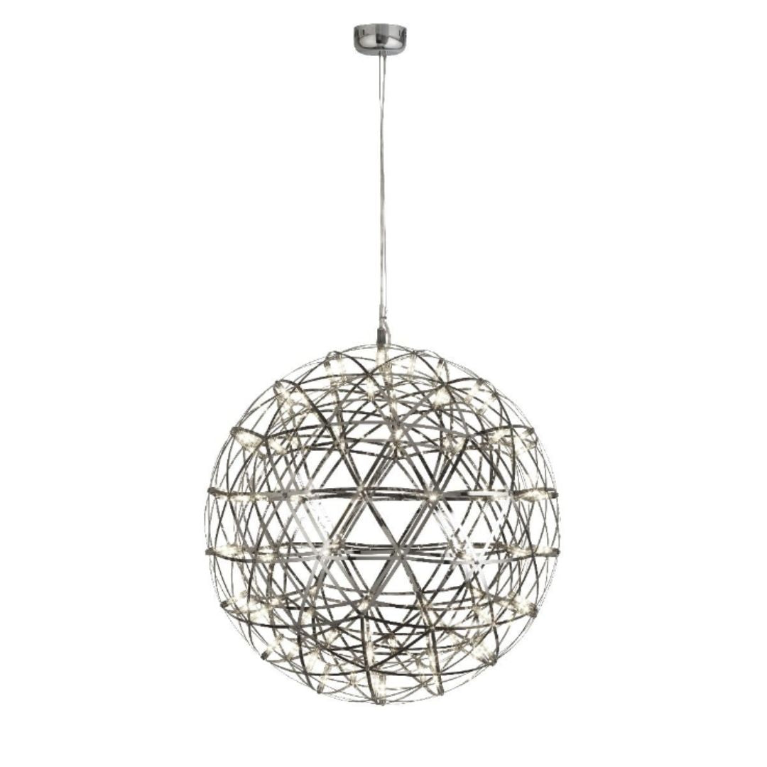 Galaxy Chrome Metal Ball LED Ceiling Pendant