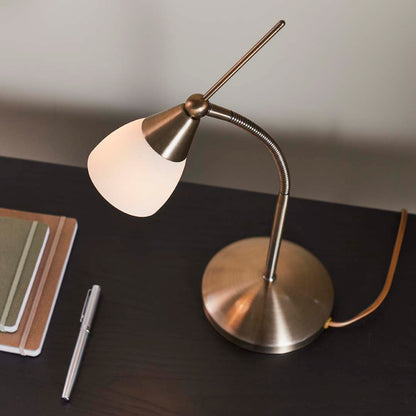 40cm Touch Desk Table Lamp Antique Brass
