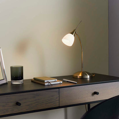40cm Touch Desk Table Lamp Antique Brass