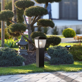 Seattle Post Black 1 Light IP44 Wall Light