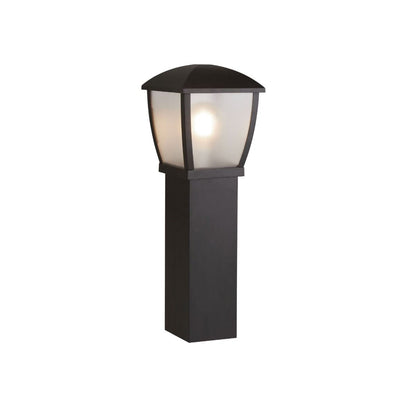 Seattle Post Black 1 Light IP44 Wall Light