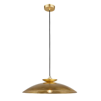Hammered Pendant Brass