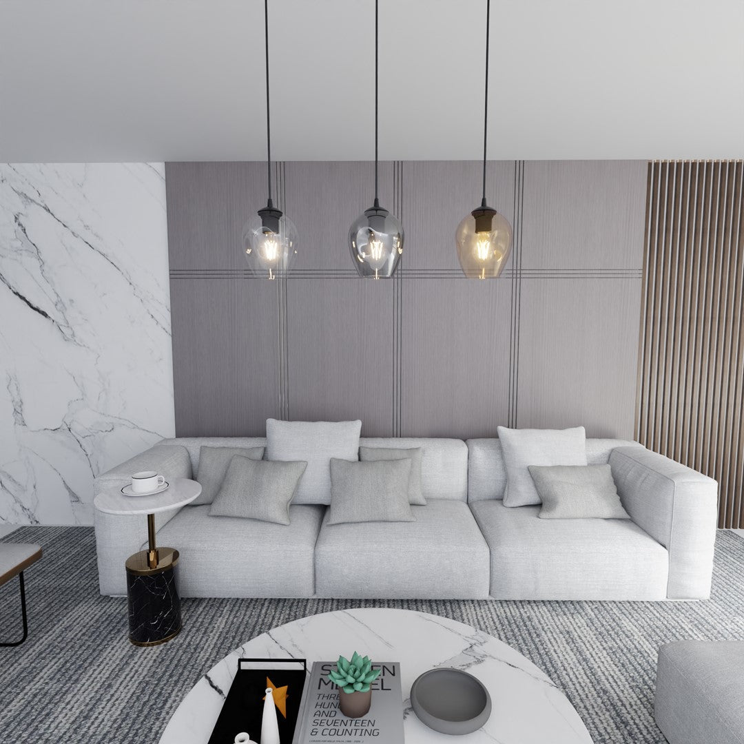 Istar 3 Light Pendant Black, Graphite & Amber