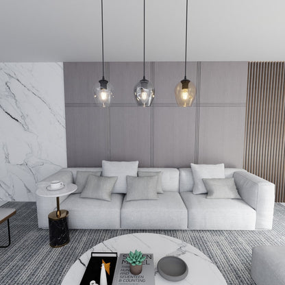 Istar 3 Light Pendant Black, Graphite & Amber