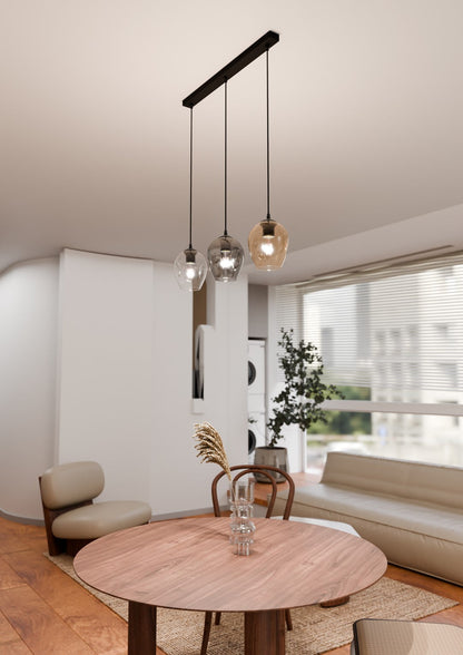 Istar 3 Light Pendant Black, Graphite & Amber