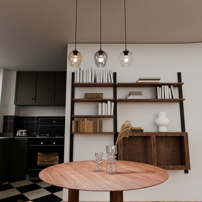Istar 3 Light Pendant Black, Graphite & Amber