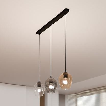 Istar 3 Light Pendant Black, Graphite & Amber