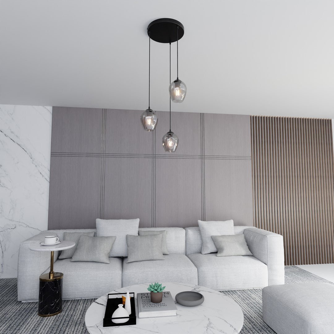 Istar 3 Light Pendant Black & Graphite