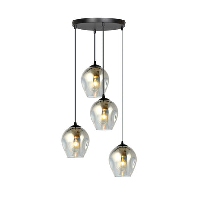 Istar 4 Light Pendant Black & Graphite