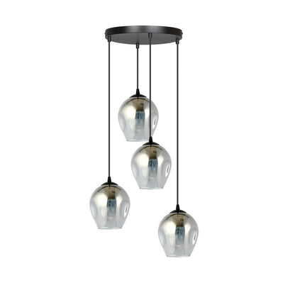 Istar 4 Light Pendant Black & Graphite