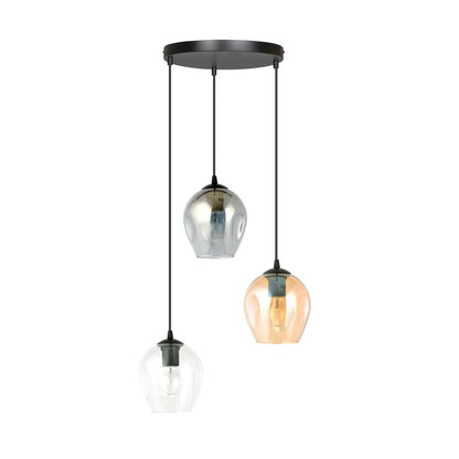 Istar 3 Light Pendant Black, Graphite & Amber