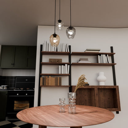Istar 3 Light Pendant Black, Graphite & Amber