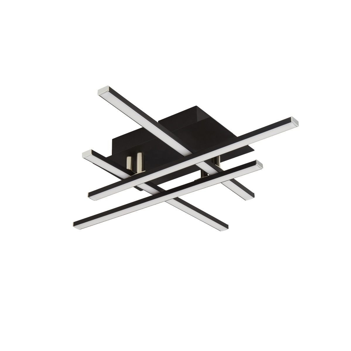 Matrix 4 Light LED Flush Black Ceiling Light