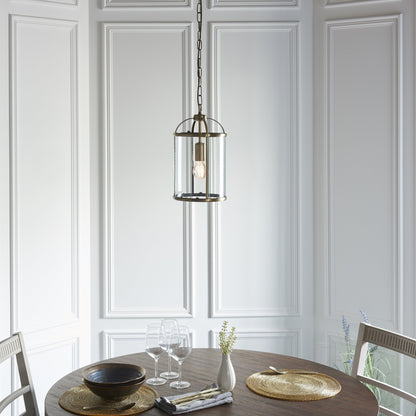 Lambeth 1 Light Pendant Antique Brass