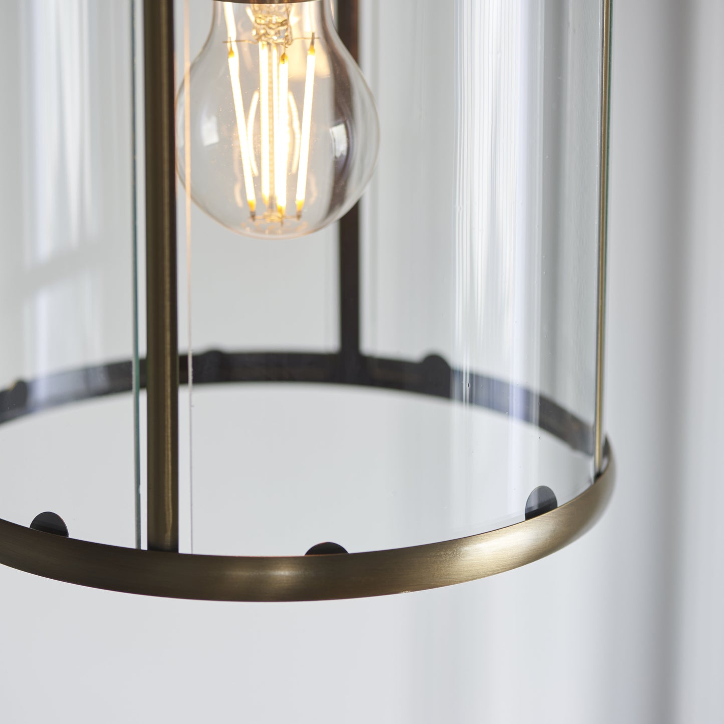 Lambeth 1 Light Pendant Antique Brass
