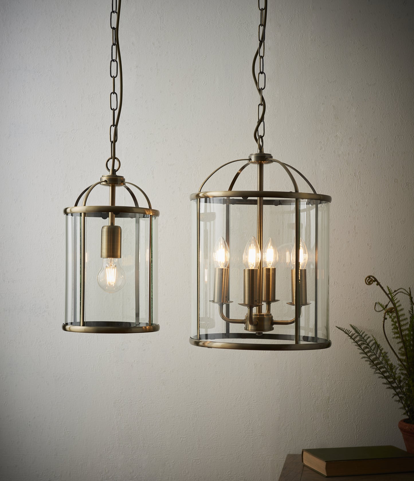 Lambeth 1 Light Pendant Antique Brass