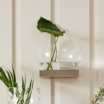 Clear Glass Roza Vase Small