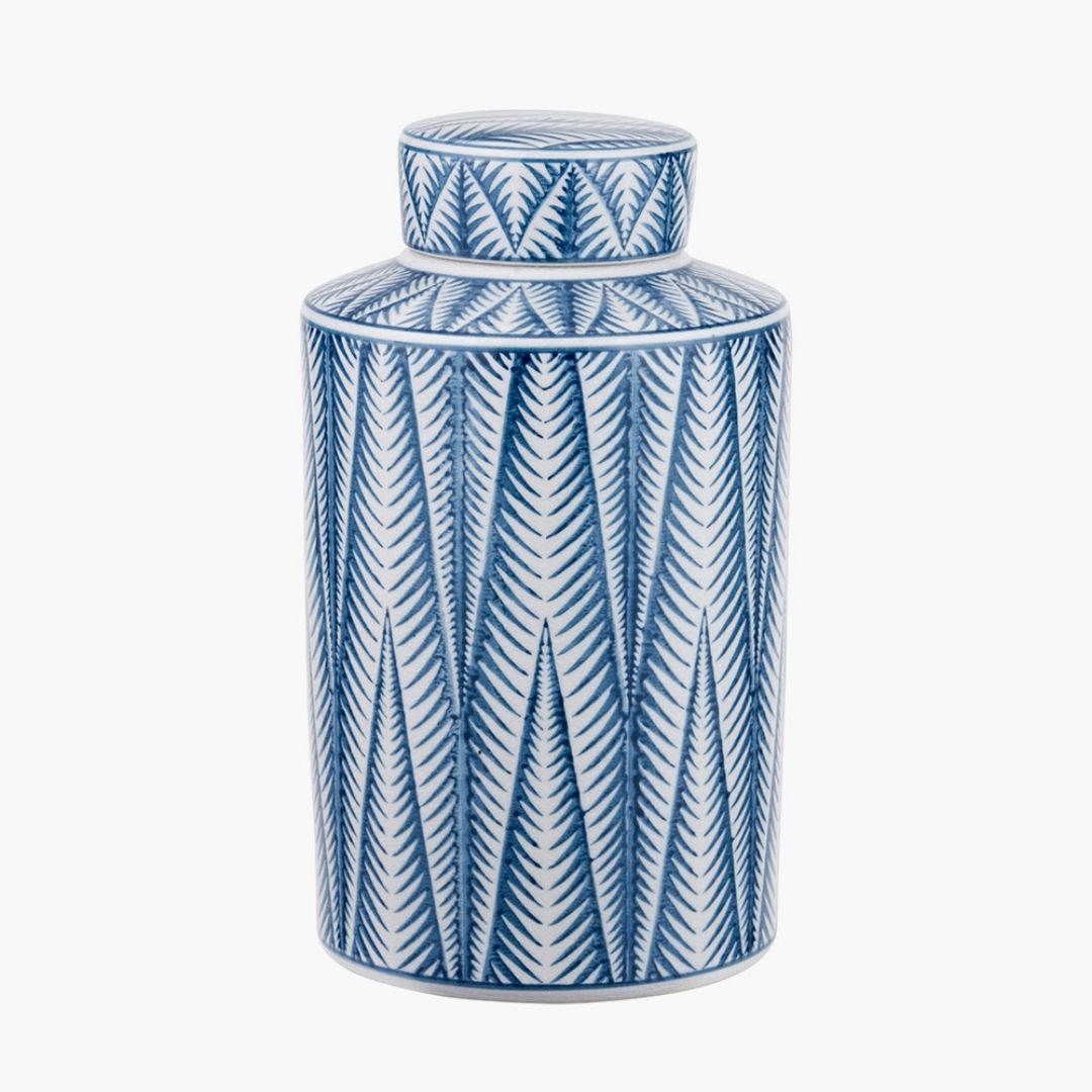Aztec Jars Samara Blue & White Aztec Ceramic Jar – Pagazzi