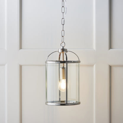 Lambeth 1 Light Pendant Satin Nickel