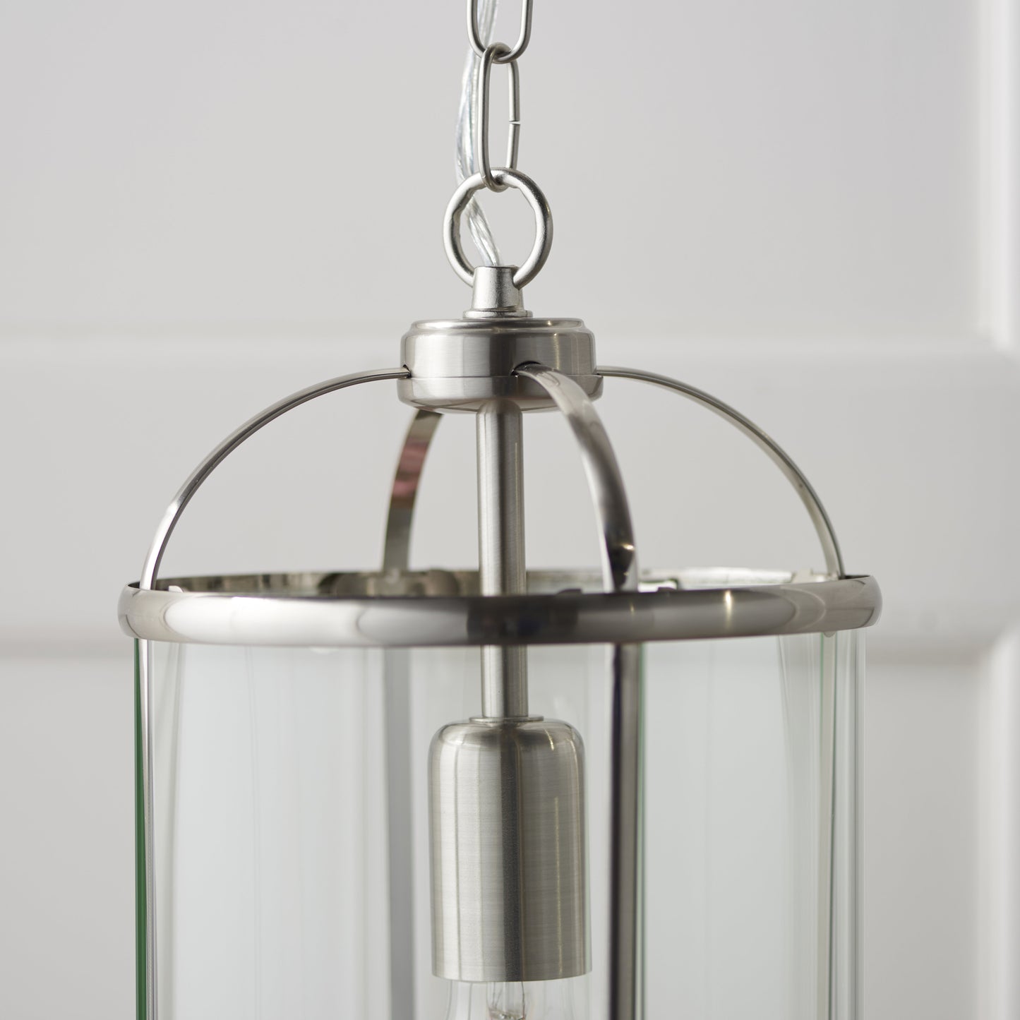 Lambeth 1 Light Pendant Satin Nickel
