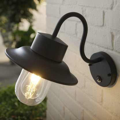 Chesham PIR 1 Light Wall Light Black