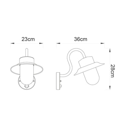 Chesham PIR 1 Light Wall Light Black